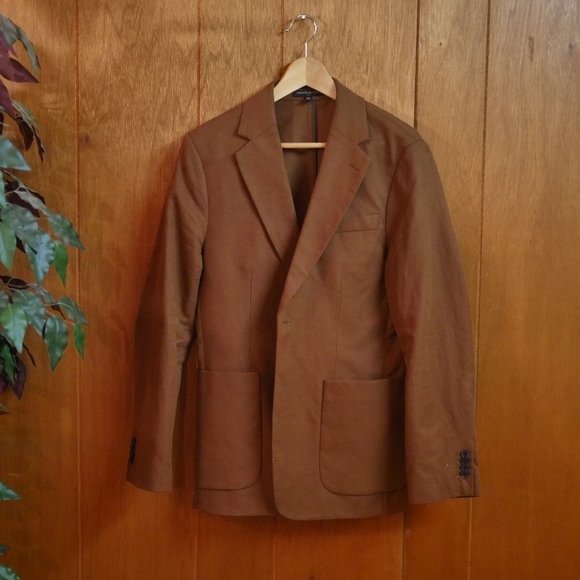 Banana Republic - Brown Blazer Coat 38R - Picture 2 of 4